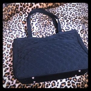 Vera Bradley Black Quilted Tote Bag